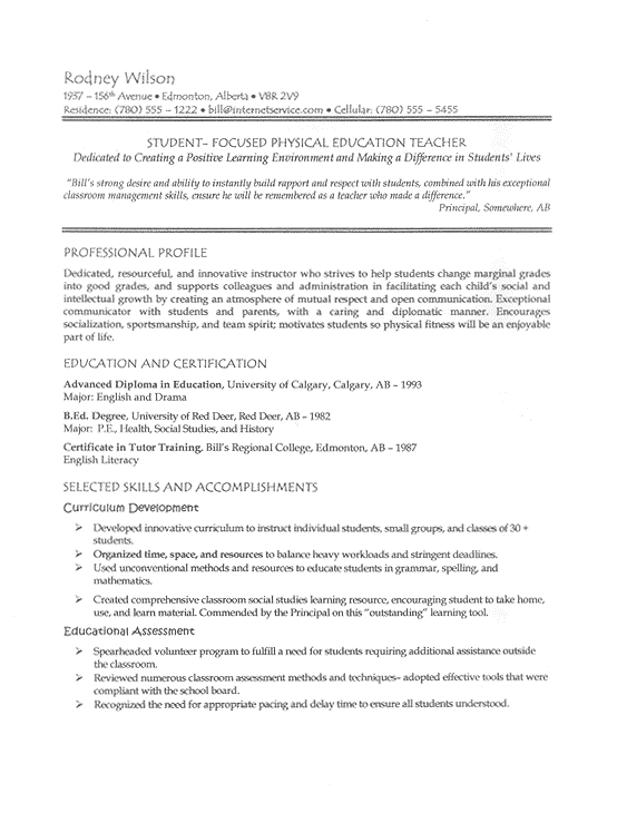 Resume Sample For Teacher Job Grude Interpretomics Co